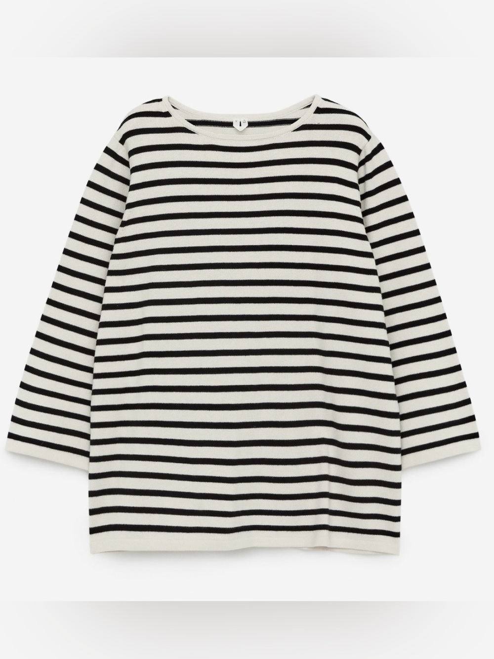Arket Sweden Black and White Striped Knit Top Size Small